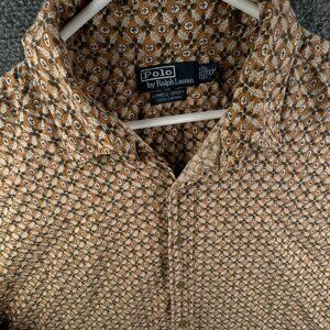 Polo Ralph Lauren Lowell Sport Colorful Graphic Button Up 2XB USA Floral Cotton